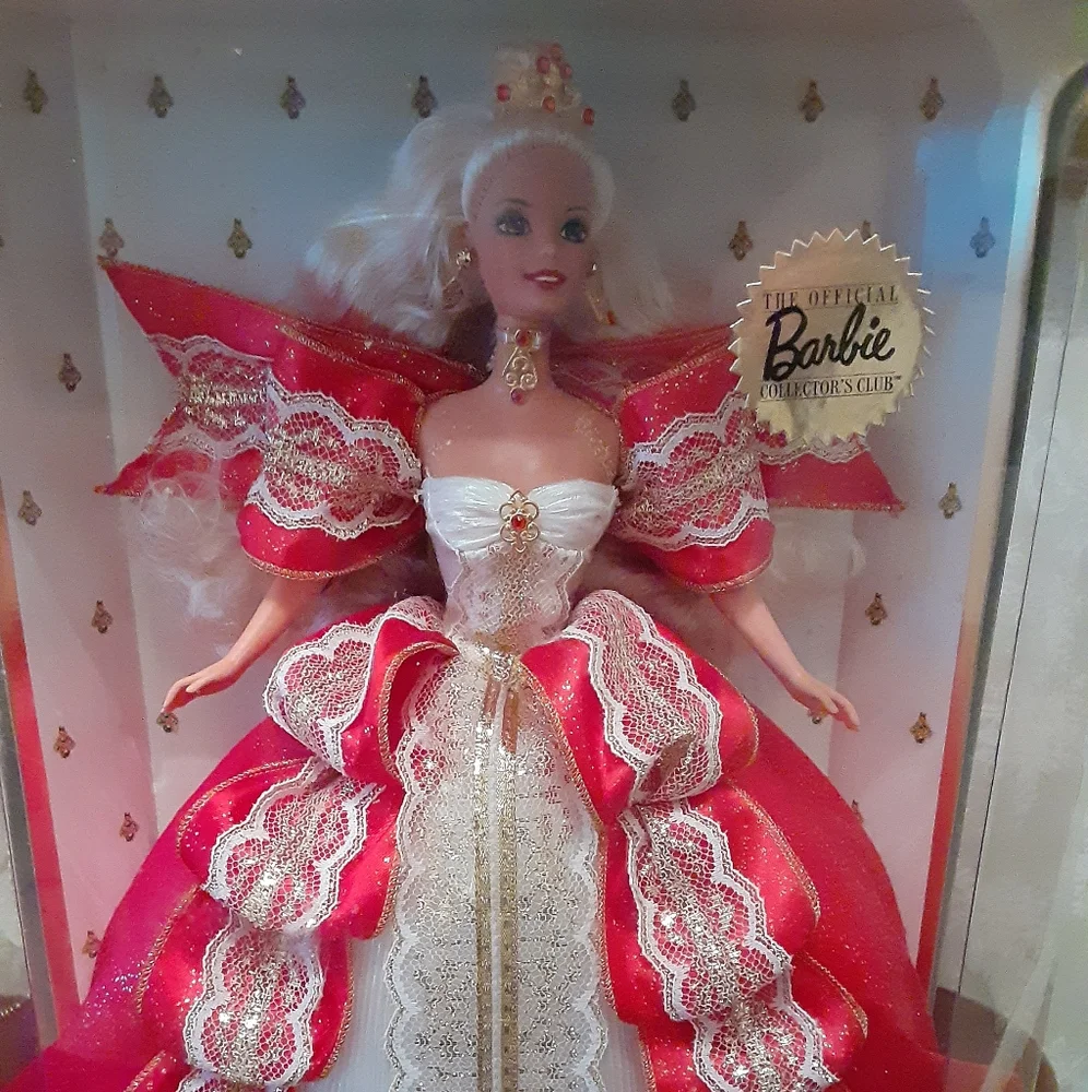 Barbie Happy Holidays 1997 Vintage Blonde Barbie - Picture 4 of 8